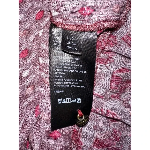 Maeve Floral Tiered Maxi Dress Womens XS Multicolor Romantic Cottagecore Boho - Picture 8 of 9